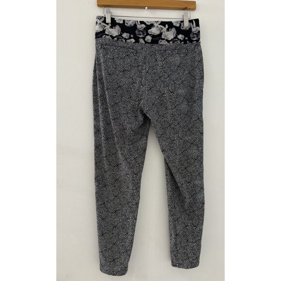 Rare Lululemon Departure Plush Petal‎ Black Ghost Floral Slouchy pants Size 4 - Picture 5 of 8